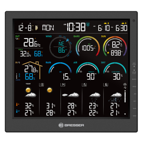 Метеостанція Bresser 4CAST 10" WiFi Weather Station 8-in-1 (15198)