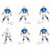 Комплект запасних гравців для настільного футболу Stiga Team Blue/White (7113-2043-22)