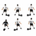 Комплект запасних гравців для настільного футболу Stiga Team White/Black (7113-2043-21)