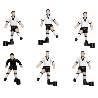 Комплект запасних гравців для настільного футболу Stiga Team White/Black (7113-2043-21)