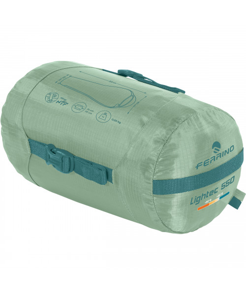 Спальний мішок Ferrino Lightec 550 +20°C Green (86153QVV)