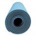 Килимок спортивний Toorx Yoga Professional TPE 183 х 60 х 0,6 см для йоги та фітнесу Azzurro/Antracite (MAT-183)