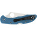 Ніж Spyderco Delica 4 Flat Ground Blue