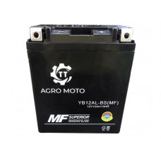 Акумулятор YB12AL-BS(MF) 12АH 134*78*156 мм - OUTDO