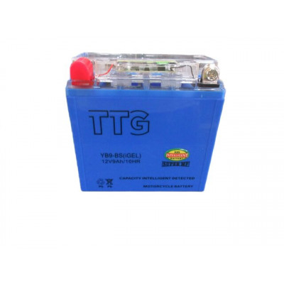 Акумулятор гелевий YB9-BS 9АH 137*76*134 мм синій, З ІНДИКАТОРОМ TTG - OUTDO