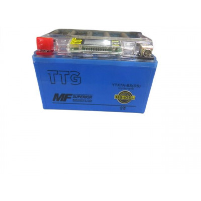 Акумулятор гелевий YTX7A-BS 7АH 150*87*94 мм синій, З ДИСПЛЕЄМ TTG - OUTDO