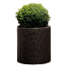 Горщик для квітів Keter 39 л. Cylinder Planter Large, коричневий