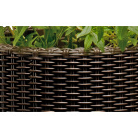 Горщик для квітів Keter 39 л. Cylinder Planter Large, коричневий