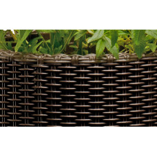 Горщик для квітів Keter 39 л. Cylinder Planter Large, коричневий