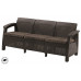 Софа садова пластикова Keter Corfu love seat max, коричнева Софа садова пластикова Keter Corfu love seat max, коричнева
