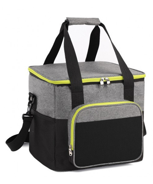 Сумка-холодильник Time Eco TE-320S, 20 л, сіра з чорним