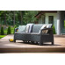 Софа садова пластикова Keter Corfu love seat max, сіра Софа садова пластикова Keter Corfu love seat max, сіра