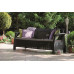 Софа садова пластикова Keter Corfu love seat max, сіра Софа садова пластикова Keter Corfu love seat max, сіра