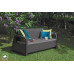 Софа садова пластикова Keter Corfu love seat max, сіра Софа садова пластикова Keter Corfu love seat max, сіра