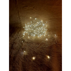 Гірлянда-кластер, срібна струна, 11 м, "Luca Lighting", теплий білий