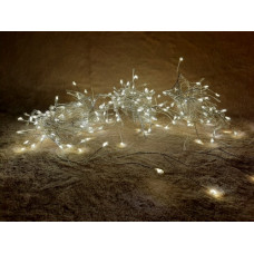 Гірлянда-кластер, срібна струна, 15 м, "Luca Lighting", теплий білий