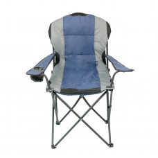 Крісло портативне Турист NR-34, сірий з синім