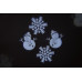 LED проектор "Новорічні декорації", проекція "Сніговик та сніжинки", біла 8110