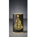 Світильник декоративний скляний Luca Lighting, led 15, 9*15 см, червоний, ялинка, 3 А