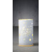 Світильник декоративний скляний "Luca Lighting, led 15, 9*15 см, білий, сніжинки, 3АА