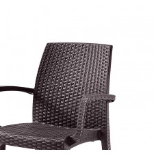 Стілець садовий пластиковий BICA Verona armchair, коричневий