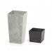 Горщик з кашпо для рослин 2в1 PROSPERPLAST URBI SQUARE BETON 3/7.2 л