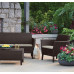 Комплект садових меблів Keter Salemo 3 seater set, коричневий Комплект садових меблів Keter Salemo 3 seater set, коричневий