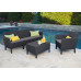 Комплект садових меблів Keter Salemo 3 seater set, графіт