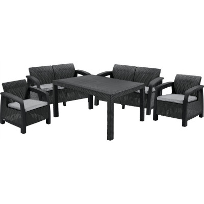 Набір меблів Keter Corfu Fiesta, графіт