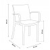Стілець садовий пластиковий BICA Verona armchair, графіт