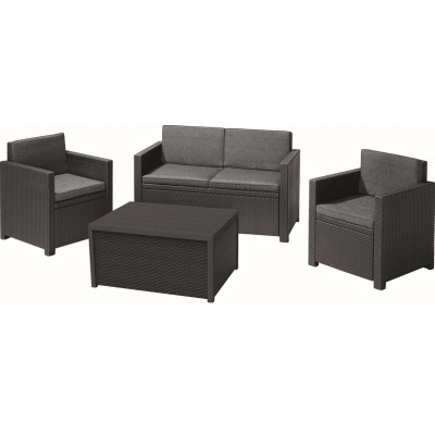 Комплект садових меблів Keter Monaco set, сірий