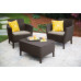 Комплект садових меблів Keter Salemo balcony set, коричневий