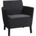 Комплект садових меблів Keter Salemo balcony set, графіт Комплект садових меблів Keter Salemo balcony set, графіт