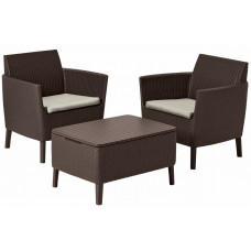 Комплект садових меблів Keter Salemo balcony set, коричневий