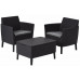 Комплект садових меблів Keter Salemo balcony set, графіт