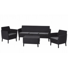 Комплект садових меблів Keter Salemo 3 seater set, графіт