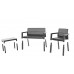 Набір меблів Keter Emily Patio set з подушками, графіт Набір меблів Keter Emily Patio set з подушками, графіт