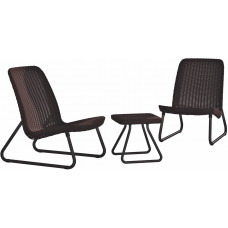 Комплект садових меблів Keter Rio patio set, віскі коричневий