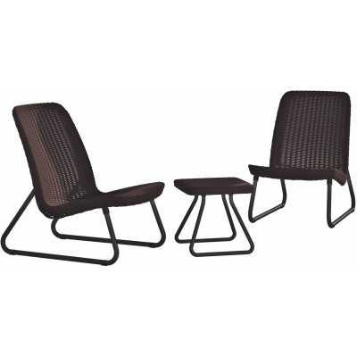 Комплект садових меблів Keter Rio patio set, віскі коричневий