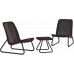 Комплект садових меблів Keter Rio patio set, віскі коричневий