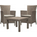 Комплект садових меблів Keter Rosario balcony set, капучіно - пісок