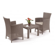 Комплект садових меблів Keter Rosario balcony set, капучіно - пісок