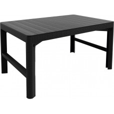 Стіл для саду пластиковий Keter Lyon rattan table, графіт