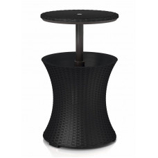 Стол - бар пластиковий Keter Cool Bar Rattan, сірий