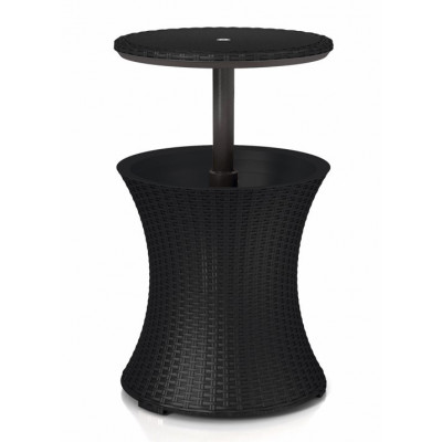 Стол - бар пластиковий Keter Cool Bar Rattan, сірий
