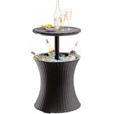 Стол - бар пластиковий Keter Cool Bar Rattan, коричневий