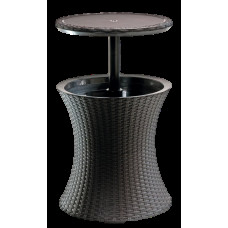 Стол - бар пластиковий Keter Cool Bar Rattan, коричневий