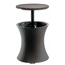 Стол - бар пластиковий Keter Cool Bar Rattan, коричневий