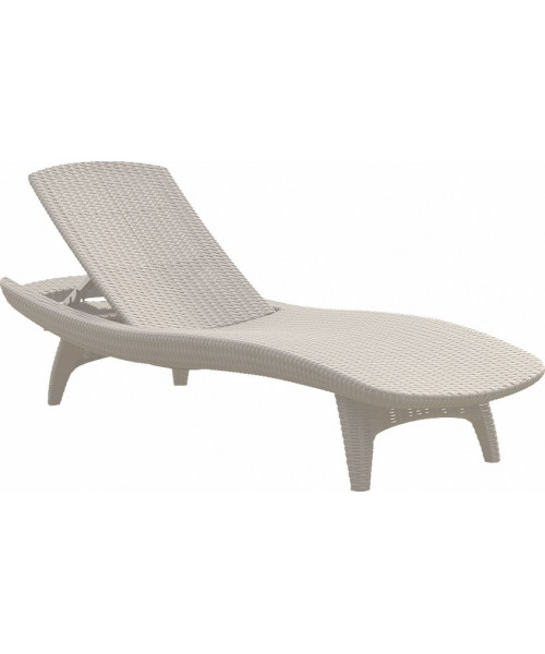 Шезлонг пластиковий Keter Pacific, білий Шезлонг пластиковий Keter Pacific, білий