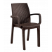 Стілець садовий пластиковий BICA Verona armchair, коричневий